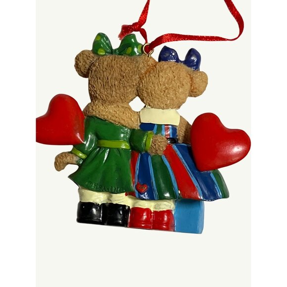 Best Friends Bear Christmas Ornament With Red String - Picture 7 of 10